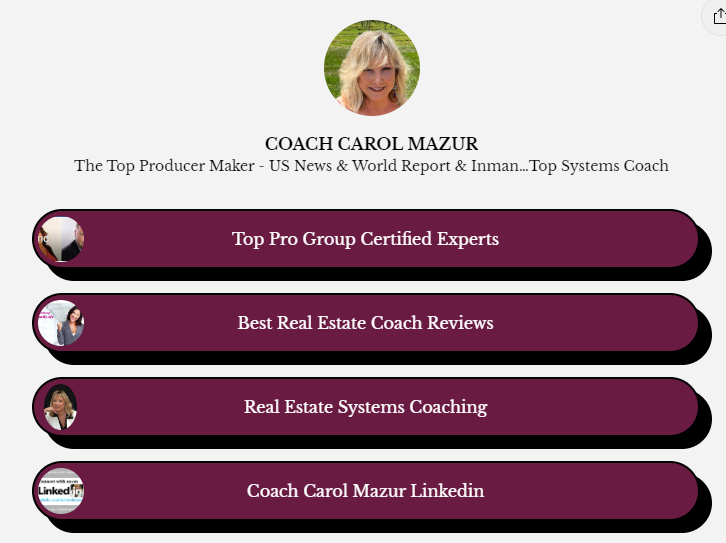 CarolMazur's tweet photo. Real estate systems coaching starts Sept 12th. Limited availability - #realestatecoach #topprogroup learn more...
https://t.co/8suaEHC90A https://t.co/2M07YBJrNu