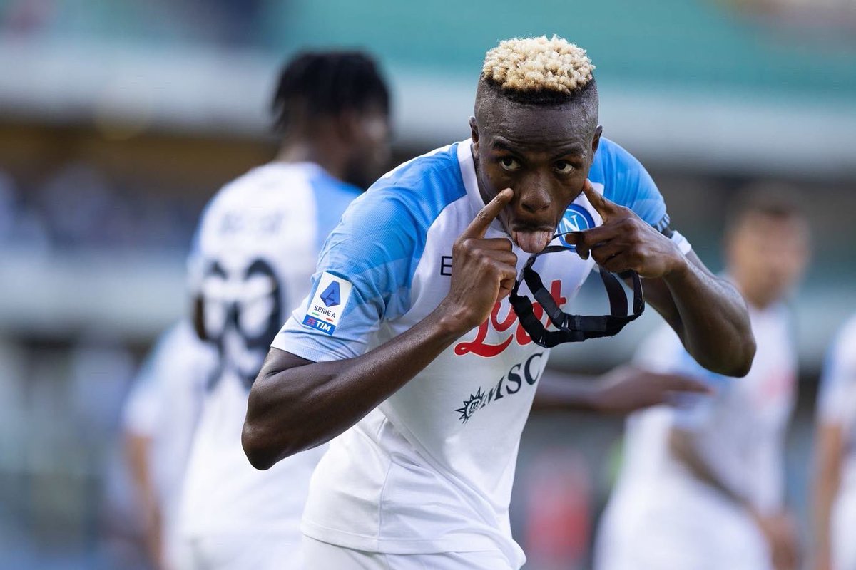 victorosimhen9's tweet photo. Perfect Start Into A Long Journey,We Keep Going.Thanks To The Traveling Fans For Their Support,GOD Is The Greatest💯We Move💪🏽 @sscnapoli ⚽️🅰️ https://t.co/fJWcyXa9gX