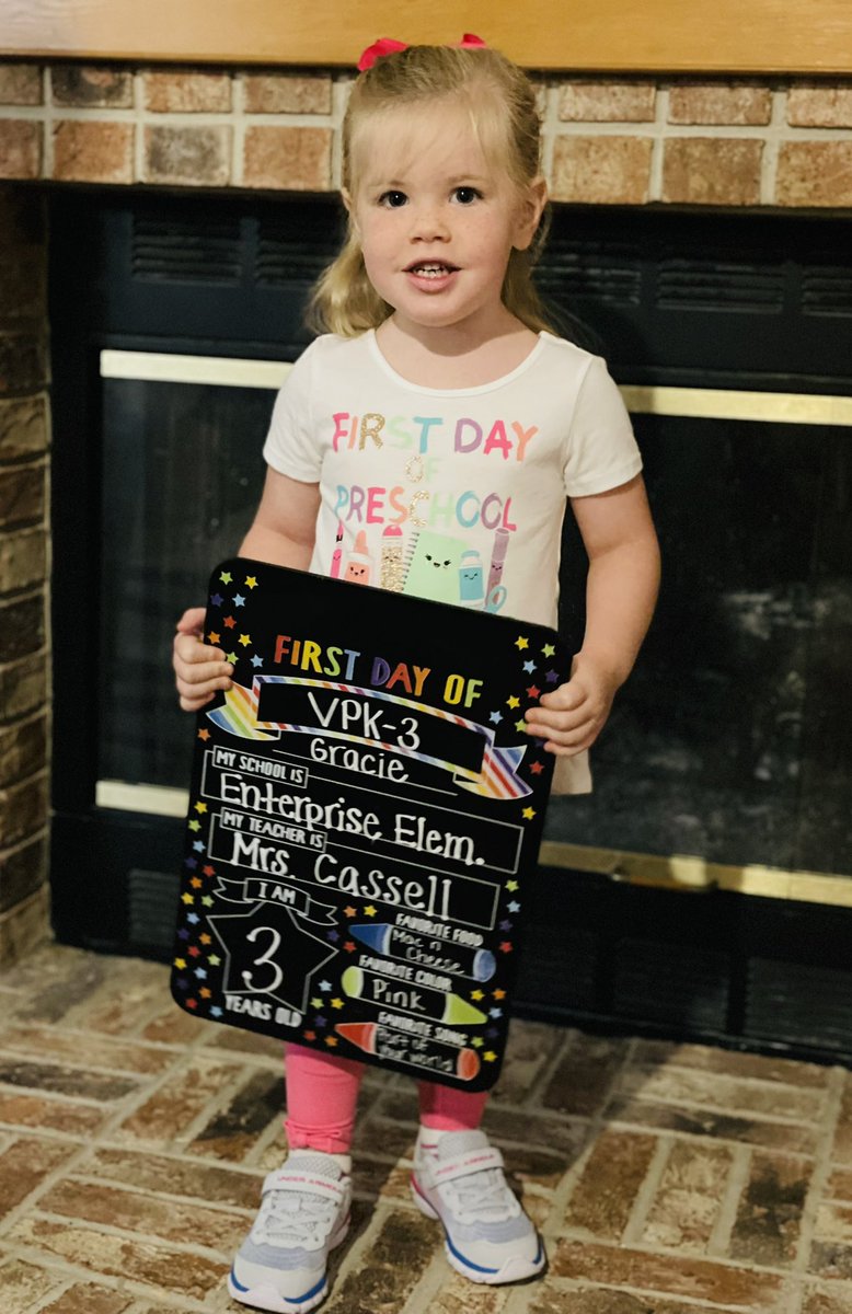 3 year old VPK! What?! So big! ❤️❤️❤️