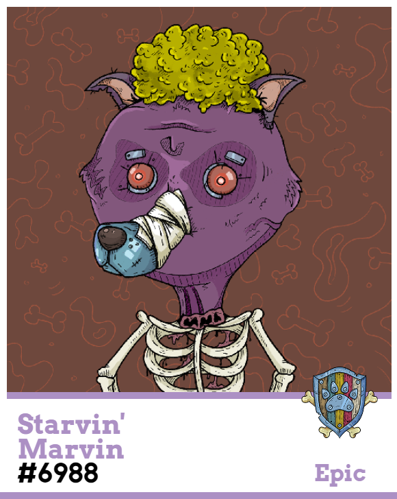 <a href="/straydogzwtf/">STRAY DOG</a> Meet Starvin' Marvin. No matter how much you feed this pup he still stays hungry. Need that 0.1 Eth to buy him some more treats. 
<a href="/0xZeina/">DegenZen</a> <a href="/Voidozzz/">Voidoz</a> <a href="/SISUfugleman/">P Meiring</a> <a href="/Fiddleaboon/">Chris</a> <a href="/andie1898/">AltCoinPrincess</a> @thottiewarrior7 @thenerdywan
#P2E #NFT #MAXADOPTION