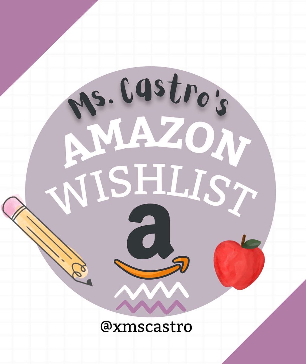 Hi everyone! Please check out my Amazon Wishlist. If you are able to either share or contribute to my classroom- I would greatly appreciate it ♥️✨  Link: tinyurl.com/Wishlist-for-C… thank you so much!