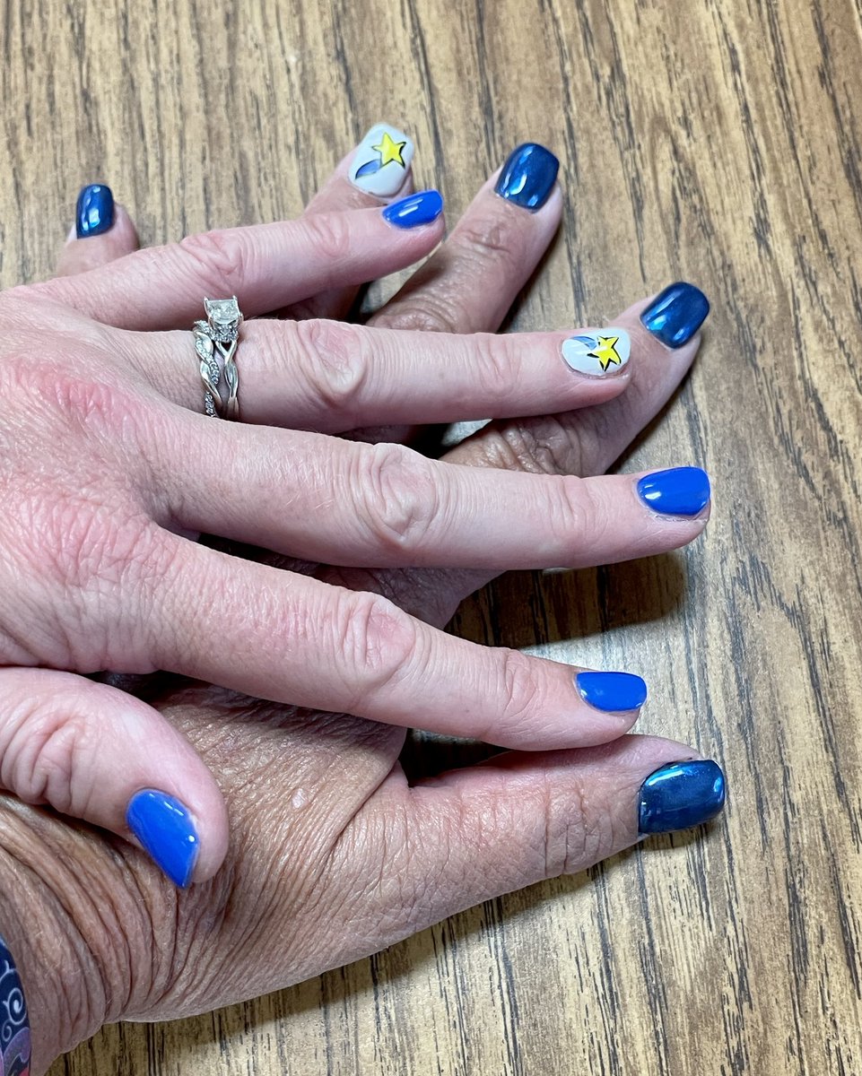 Back to School - nails ready! #1LISD #Cox_comets
