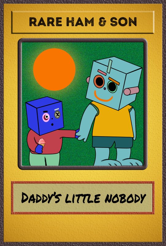 0xFrenchie's tweet image. Artist rendition of me and my father, circa 2022. 

Thanks for the drop Hamiltons. 

#Hamily #Hambodies #NobodyEth #XCP