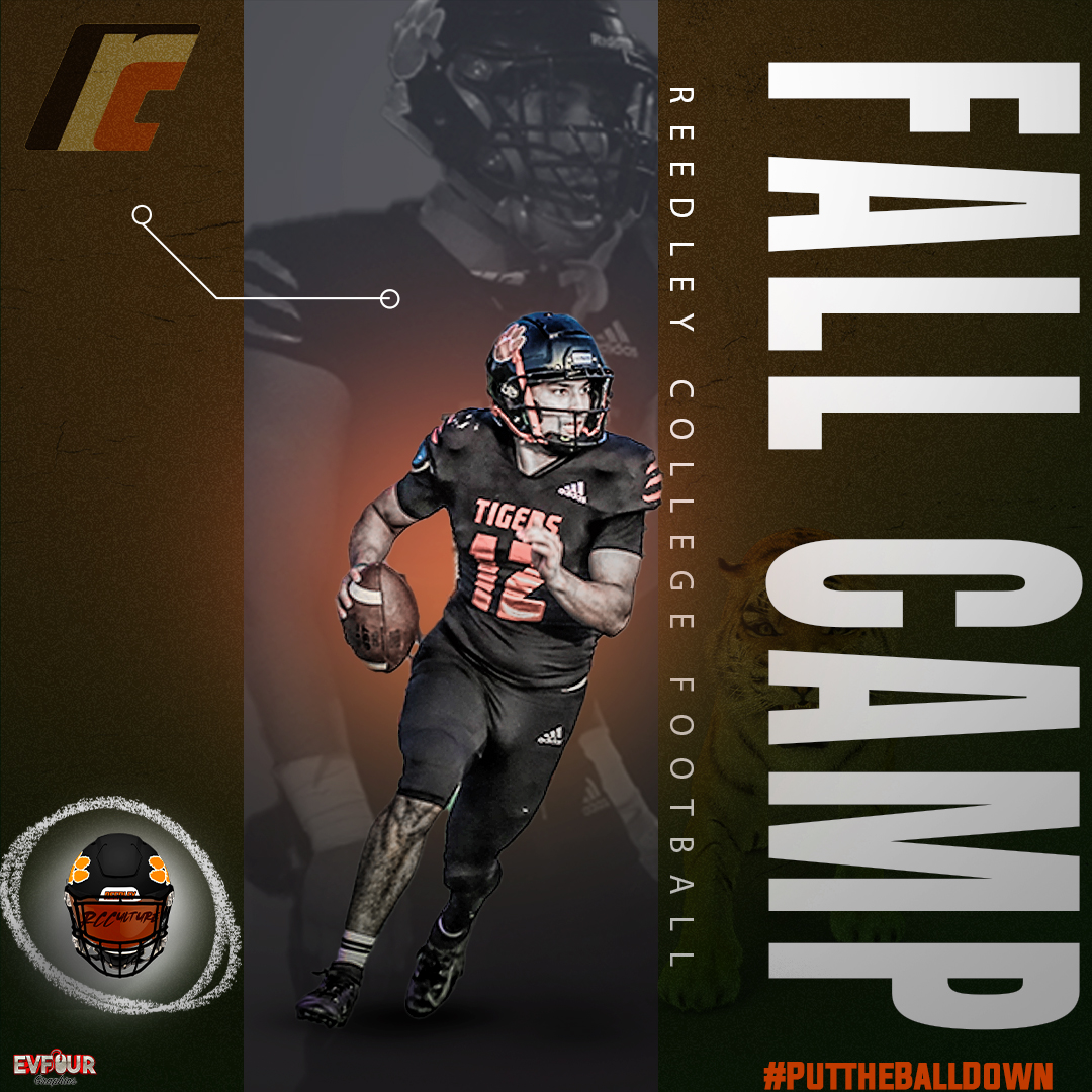 ReedleyCFB's tweet photo. Week 2 of Fall Camp Let's Go! #RcCulture @ReedleyCFB @reedleycollege @Coach_Hart15         📸@zodiee17 💻@EV4Graphics https://t.co/cr63O6lwC5