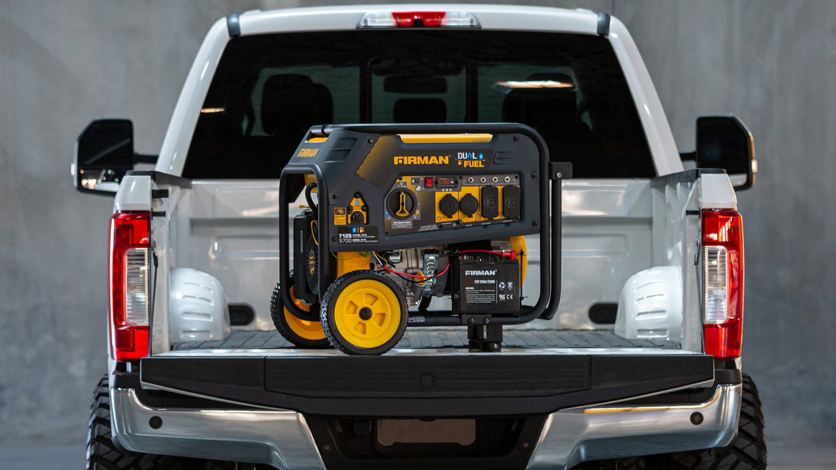 FIRMANPower's tweet photo. Incredible power and impressive efficient performance. The H05751 Hybrid Dual Fuel portable generator is ready when you are. Best for camping, emergency power and work.
https://t.co/NFSwcAuRIZ
#FIRMANGenerators #FIRMANBuiltForYou #FIRMANHybridSeries #PowerWhenYouNeedIt https://t.co/43TQU0bx7C