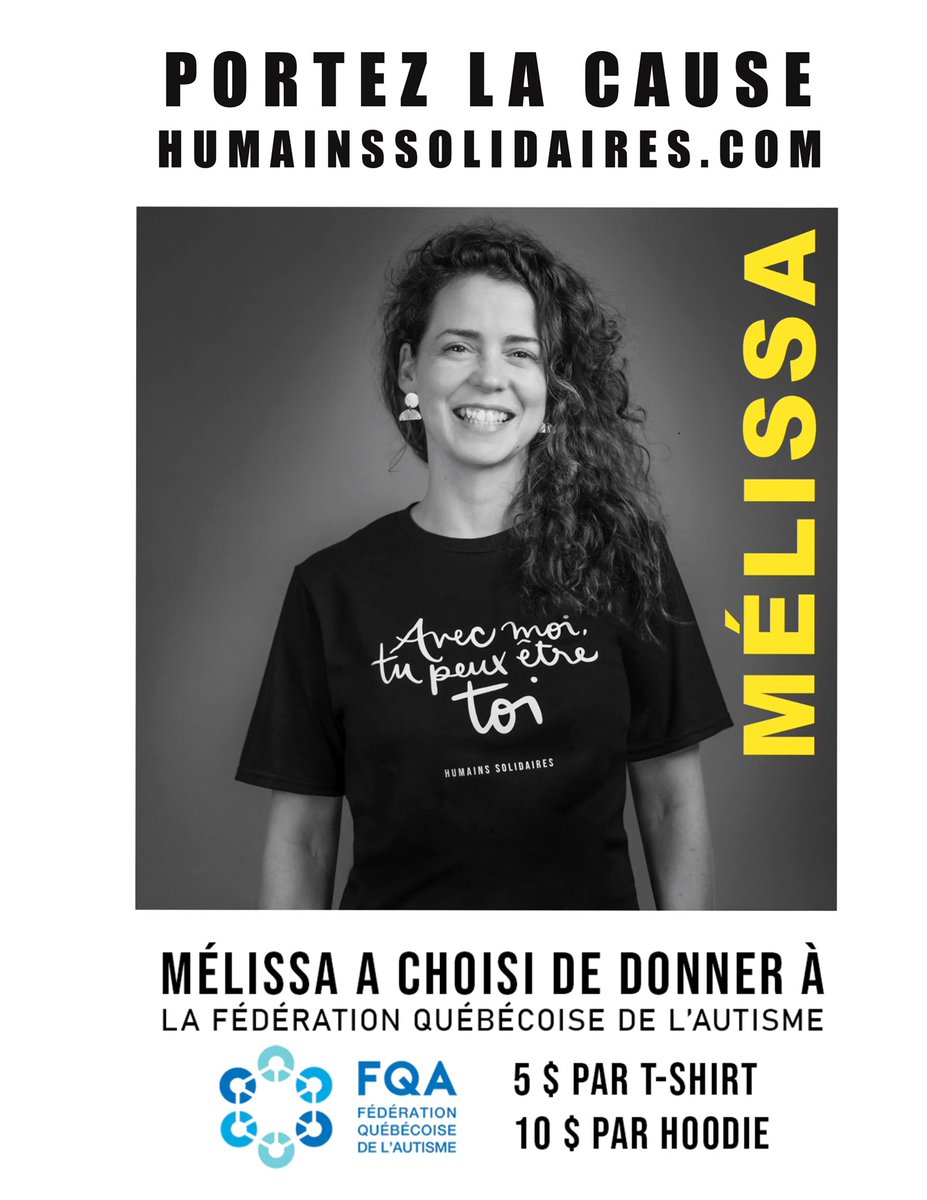 _MelissaPerron's tweet photo. Des artistes québécois s’associent à Petite Gazelle Atelier en mettant de l’avant une cause qui leur tient à coeur. J’ai choisi la Fédération québécoise de l’autisme. « Avec moi, tu peux être toi »
Une simple phrase qui veut tout dire. D’avance, merci ! 
https://t.co/NhTONtaJZl https://t.co/yZWonbtX0l