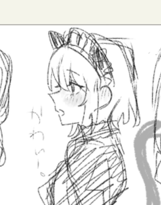 めっちゃ可愛い横顔が描けちゃったよ!!!!😳😳 