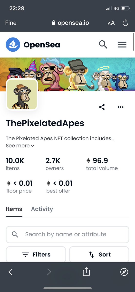 MMik2212's tweet photo. ⚡️ @apes_pixelated ⚡️
@opensea are you ready?💎

With 96.9 $ETH volume..
35k followers..

https://t.co/321sw5yez0

We are ready to road the 100 $ETH‼️

#PixApeArmy #NFTCommunity #NFTs #BAYC 

Where is the family #PixApeArmy ?👾

Retweet, Comment ❤️‍🔥 https://t.co/SJGr89n6tM