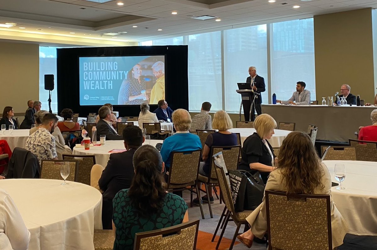 UnitedWayEO's tweet photo. Today, @UW_Michael shared #BuildingCommunityWealth opportunities to municipalities at #AMO2022. We highlighted successes from @OttawaCity, @CityofVancouver, @OCH_LCO, @GNGOttawa, @CausewayWork &amp; more. Looking forward to building stronger communities &amp; equitable economies. https://t.co/zkqZHSYn5O