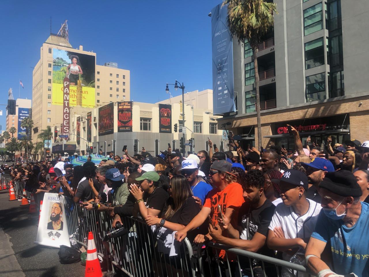 The people showed up for Nipsey Hussle . . . Happy Birthday OG 