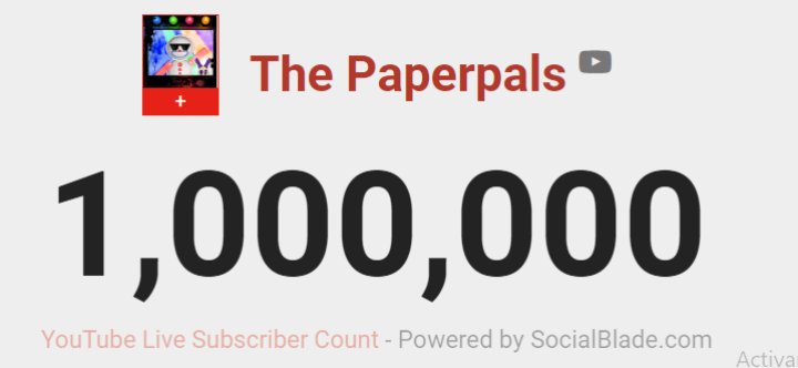 na_monty's tweet photo. Felicidades @The_Paperpals por el millón de subscriptores ojalá llegues a mucho más, te lo mereces 🎉🎉🎉🥳🥳🥳 https://t.co/ho4vLzWCoM