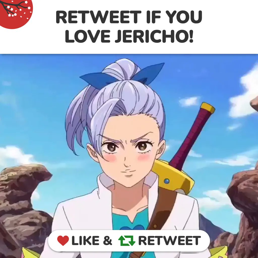 aegstudiovo's tweet photo. #CharacterSpotlight 🔦:
❤️ LIKE &amp; 🔁 RT if you’re a fan of Jericho!

#anime #manga #sds #sevendeadlysins https://t.co/6VBZkL5nj4
