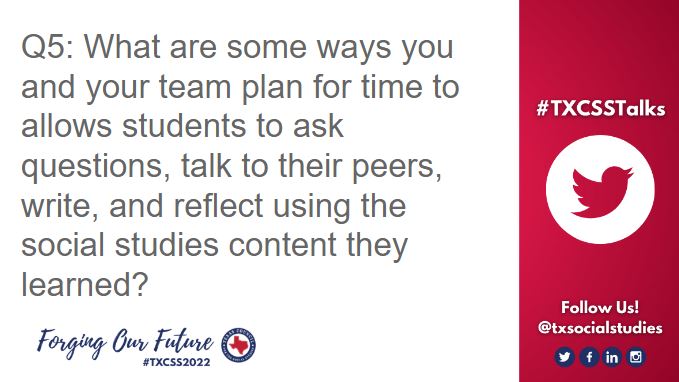 TxSocialStudies's tweet photo. Q5: Putting it all together! #TXCSSTalks https://t.co/8pl7qrInmW