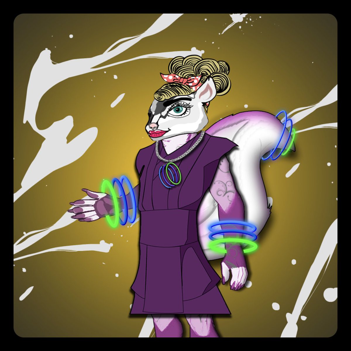 Thank you so much <a href="/SkunkzNFT/">Crypto Skunkz</a> and <a href="/meaningful_much/">CRYPTOBull Special advisor to TCG.World</a> for gifting me this amazing 1/1 #nft with some of my previous logo’s traits on it! Great team that’s part of the <a href="/OfficialTCGCoin/">TCG World</a> family! #NFTCommuntiy #cryptoskunkz