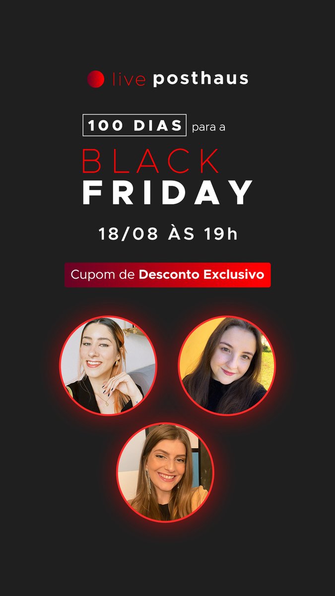 posthaus's tweet image. -Tá sentindo? 
- O que? 
- Cheirinho de #blackfriday no arrr !!!📢

LIVE ESPECIAL DE 100 DIAS PARA BF 2022. Dia: 18/08, às 19h no Instagram @posthaus 📅
Look lindos;
Precinho camarada;
Frete grátis*
Cupom de desconto
E o #teamposthaus com as melhores dicas!