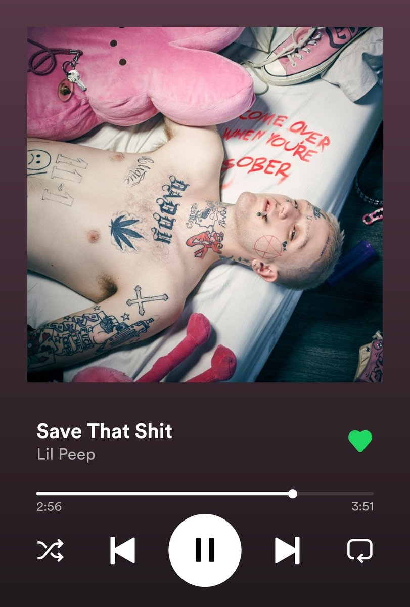 c0caine_shawtyy's tweet photo. first lil peep song i've heard was save that shit #FiveYearsofCOWYS https://t.co/4027VjqbjM