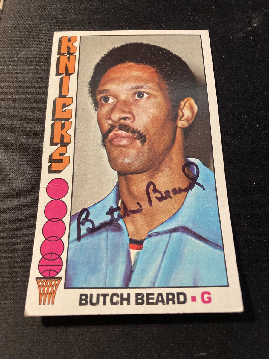 CastTtm's tweet photo. I’ve started collecting 1976 Topps basketball set. Here are 4 cards I picked up at the National and got back via TTM Saturday and today. #ttm #topps1976 @nsccshow https://t.co/8GERUO19VL