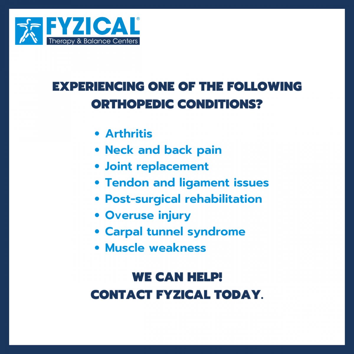FYZICAL Therapy & Balance Centers tweet media