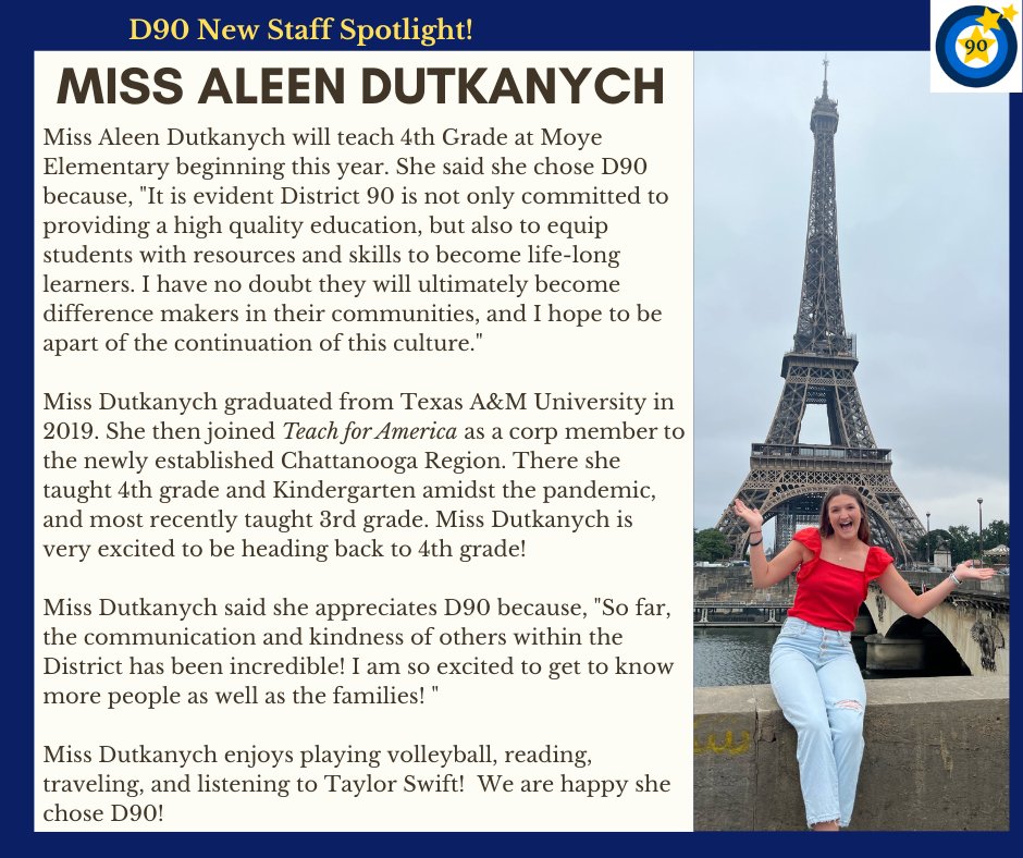 ofallon90's tweet photo. Help us welcome Miss Dutkanych! We're glad she chose D90!
#ofd90
#WelcomeToOurHouse https://t.co/U7psirCmMk