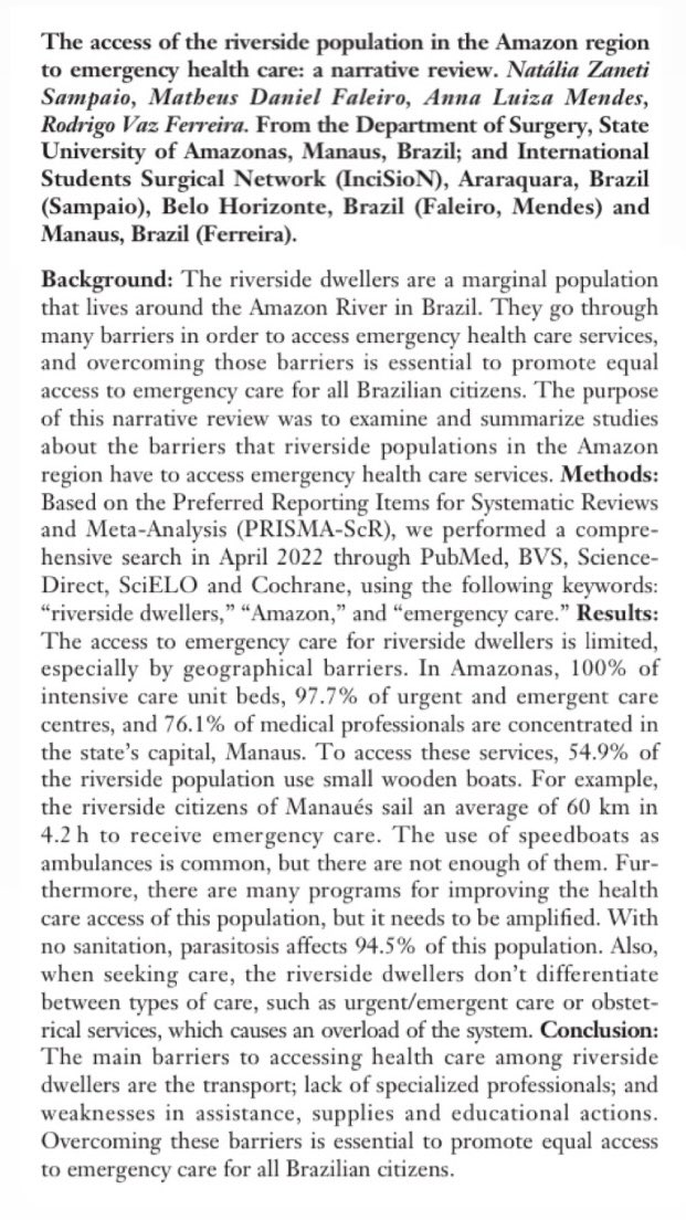 mdfaleiro's tweet photo. Another great news: the abstracts of the works that we presented in Bethune Round Table @UBC_Global_Surg were published on the latest edition of the @CanJSurg!! So proud of my team https://t.co/JD7NS7irRp