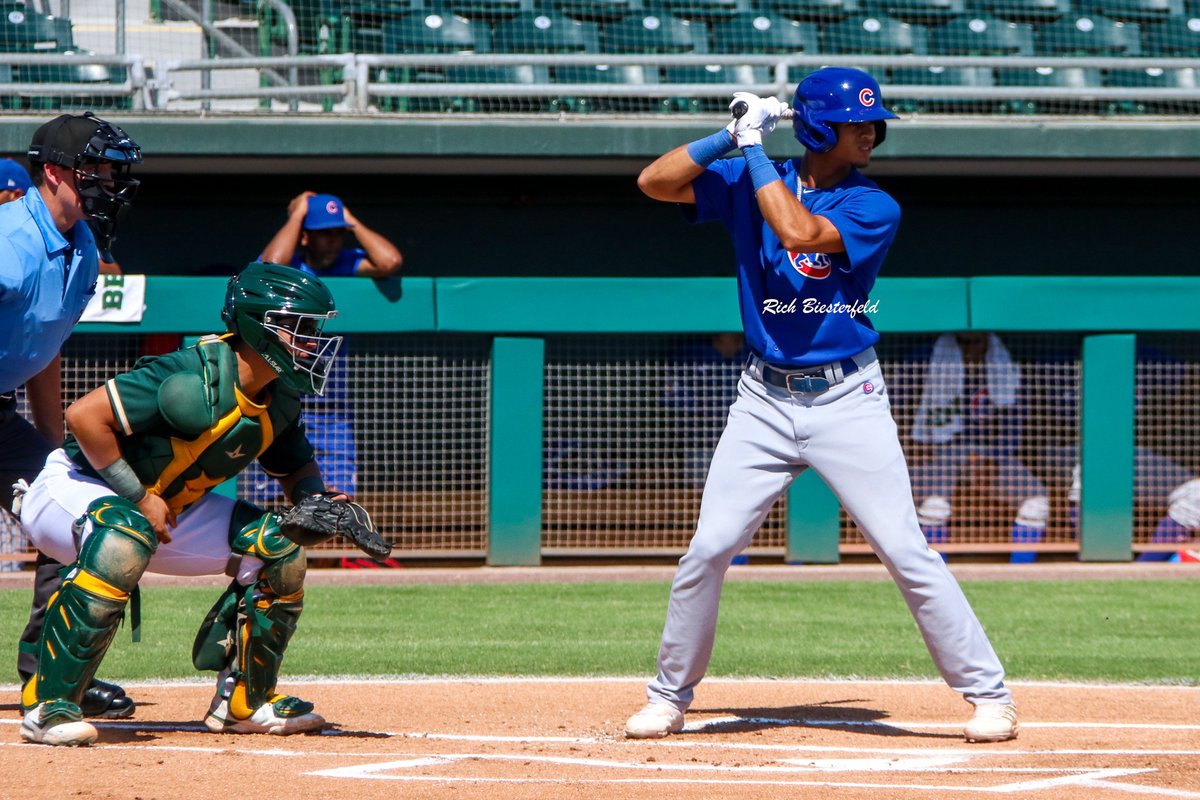 biest22's tweet photo. Two of the #Cubs infield prospects are sharing the field in the #ArizonaComplexLeague right now - Cristian Hernandez and @ReginaldPrecia4. (Reggie on a injury rehab assignment.) #CubsProspect #ACL2022 https://t.co/QrwtNBsaSB