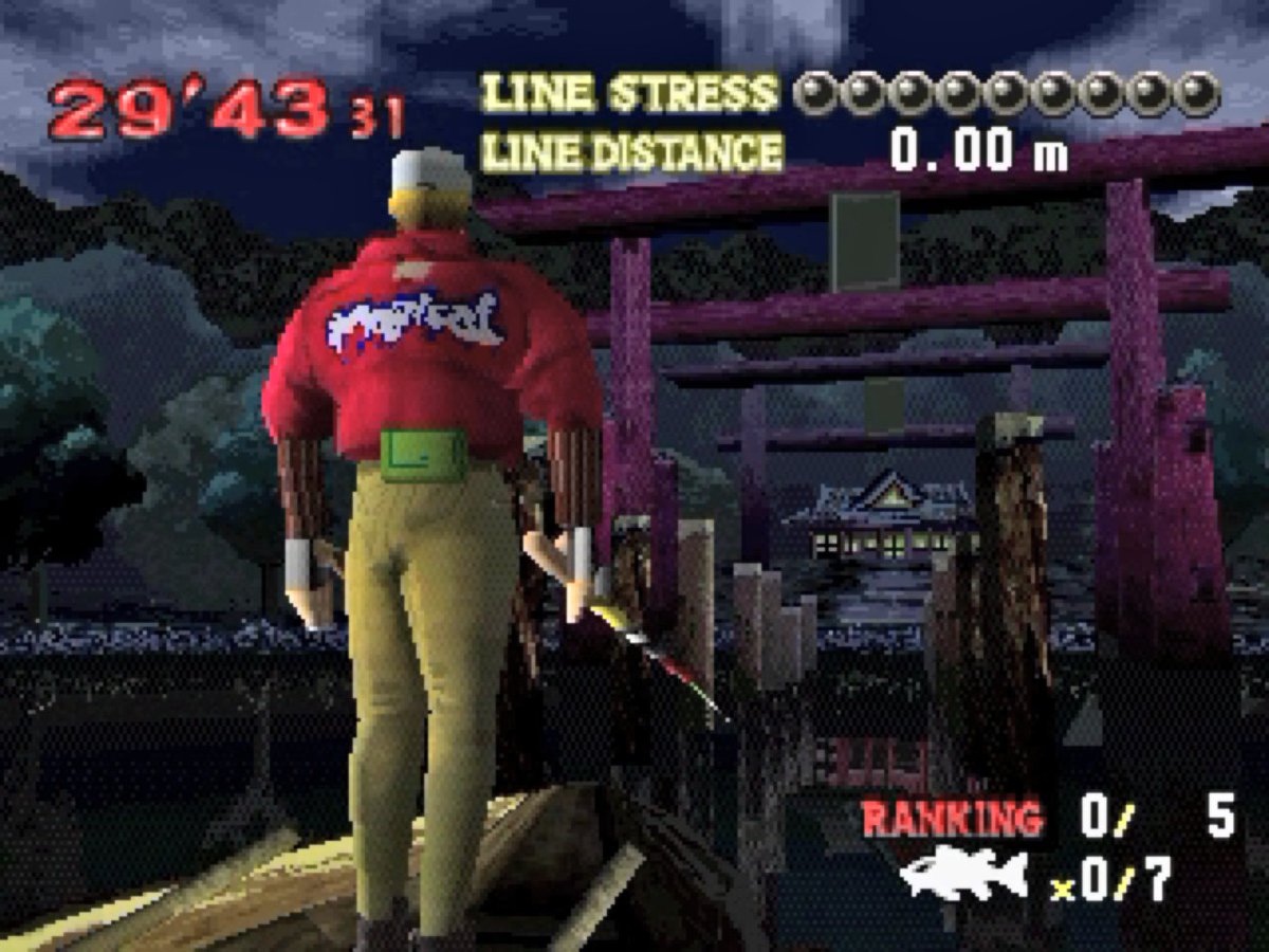 I recently learned of a horror game so obscure that it has never once surfaced in my two decades of horror research. Now that I have obtained it, I can share it with you. Behold, the first (only?) horror-fishing hybrid: KILLER BASS. 🧵cc <a href="/horrorvisuals/">HORRORVISUALS</a> <a href="/game_obscure/">Obscure Game Aesthetics</a>