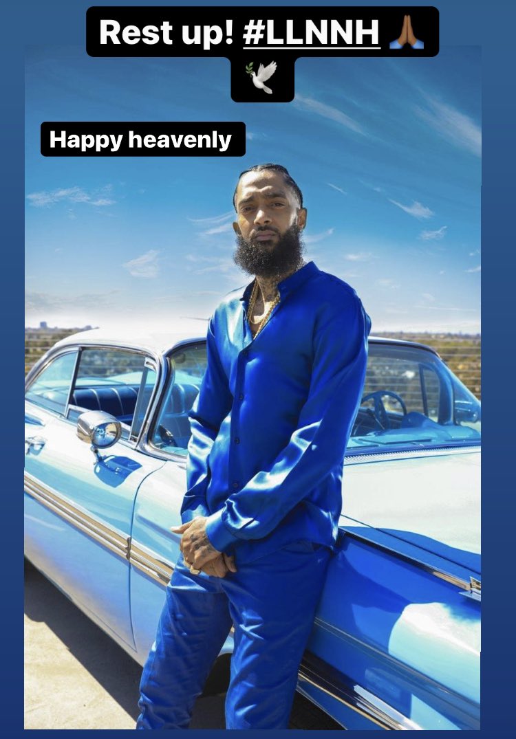 Pill4180's tweet photo. Happy Heavenly Nip!!! @NipseyHussle #LLNNH πππΎ https://t.co/tAbdEgctOC