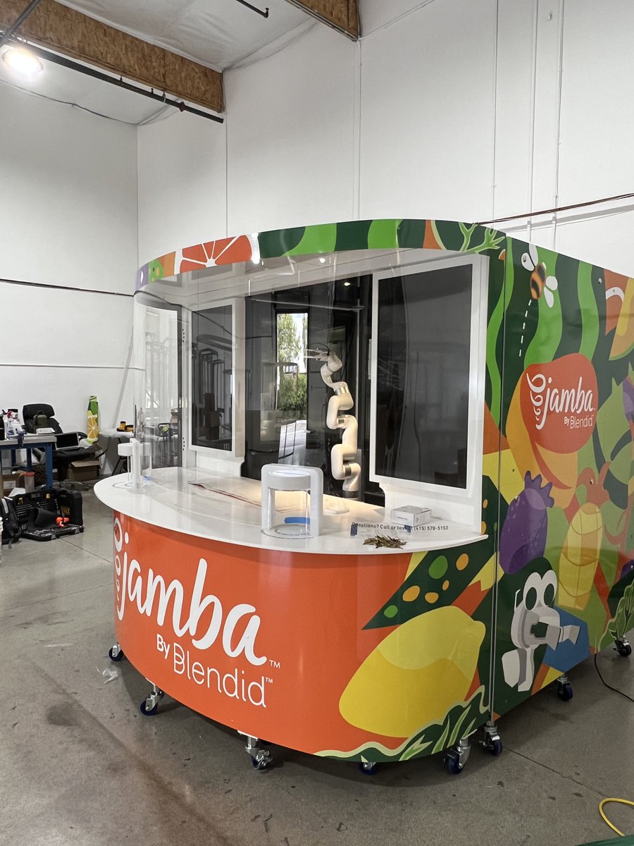 myblendid2's tweet image. You already heard the news that we're bringing Jamba by Blendid to @LovesTravelStop in Williams, CA. Now get a behind the scenes look at our kiosk, wrapped and ready to be shipped this week from our manufacturing facility!

#foodtech #foodrobotics #travelstops #newlocation
