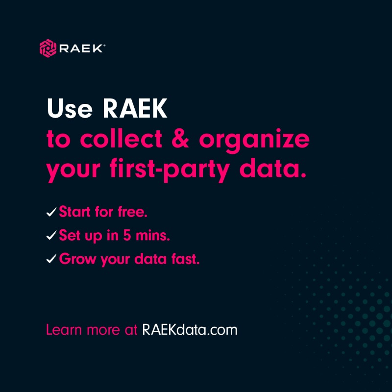 RaekData's tweet photo. Using your data to make your digital marketing more effective is easier than you think.  Here are a few things to keep in mind as you start working on your first-party data strategy. 

#marketing #digitalmarketing #RAEK #raekdata #data #firstpartydata https://t.co/fTS9nHtlka