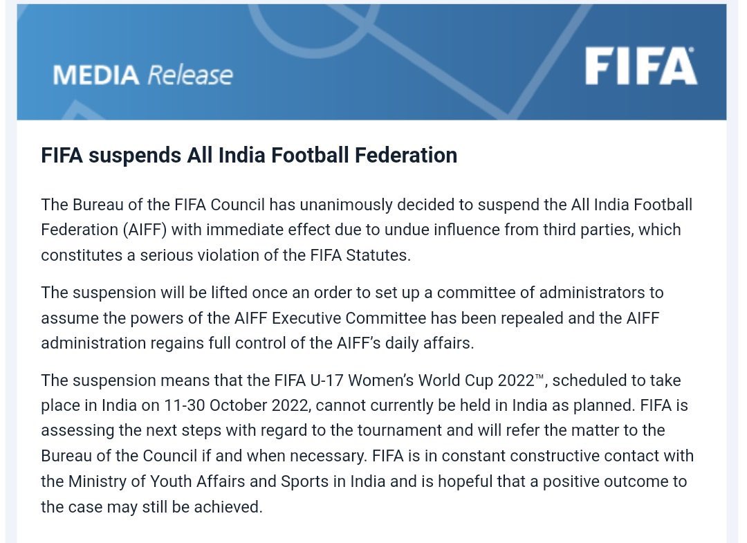 🇲🇾Seorang anak, suami & bapa 🇲🇾 on Twitter "RT MedalRaman The All India Football Federation