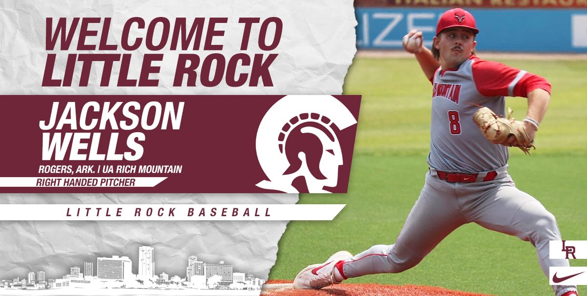 Little Rock Trojan Baseball (@littlerockbsb) on Twitter photo Here is <a href="/jacksonbwells/">Jackson Wells</a> another Rogers, Arkansas native. Jackson is a 5-11, 200 lb. right handed pitcher who comes to us from UA Rich Mountain.
#LittleRocksTeam ⚔️ Here is <a href="/jacksonbwells/">Jackson Wells</a> another Rogers, Arkansas native. Jackson is a 5-11, 200 lb. right handed pitcher who comes to us from UA Rich Mountain.
#LittleRocksTeam ⚔️