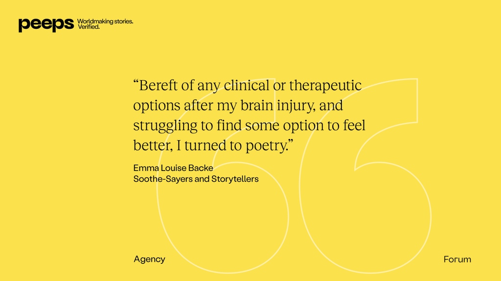 Exploring the depths of change beyond a life-changing injury.

peepsmagazine.ca/soothe-sayers-…

#anthrotwitter #worldmaking #braininjury #livingwithaninjury
