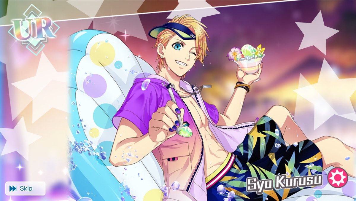 LylyEsp's tweet photo. Got him with my free pass pull??!! 😲💗
#utapri #ShiningLive #KurusuSyo https://t.co/PqE8FQzF1F