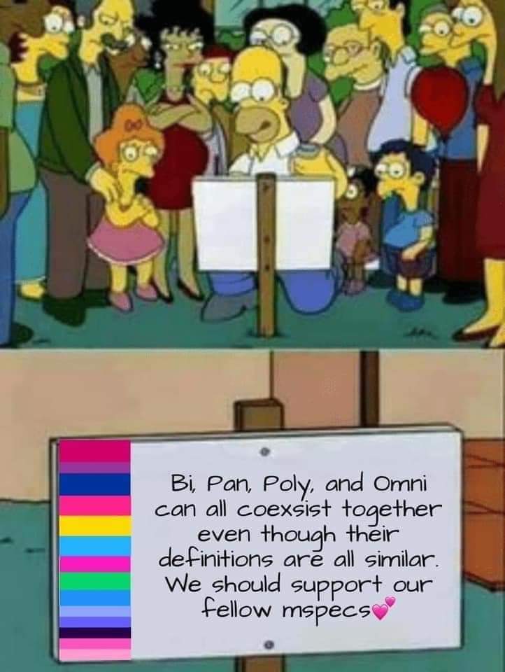 SPBiAlliance's tweet photo. ....and Multi, Fluid, Flexible...
#omnisexual #multisexual #fluid #polysexual #Bisexual #pansexual #homoflexible #heteroflexible #bisexualumbrella #mspec #biplus https://t.co/M6oYpZKyW1