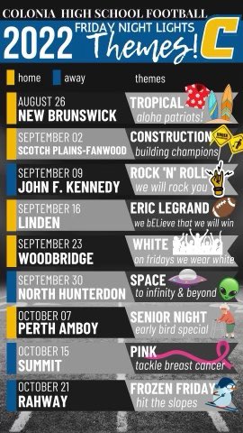 Here’s all the themes for the upcoming season!!