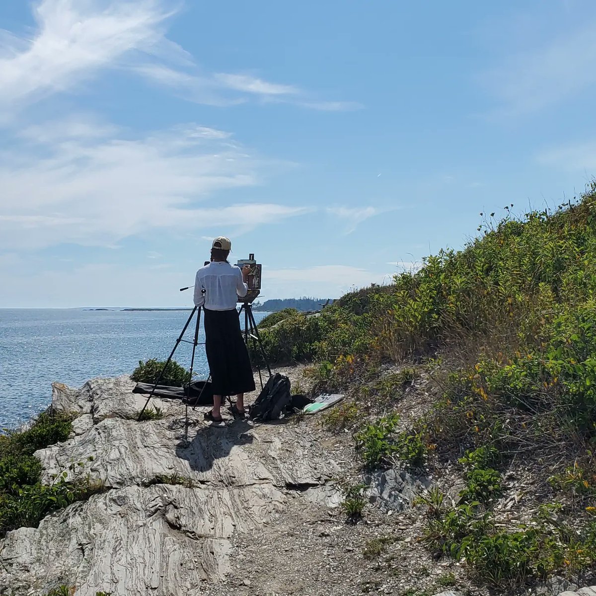 dturgeon's tweet photo. What day is it? #acdf #recovery #weektwo #lifeinmaine #twolightsstatepark https://t.co/h1gYqE0bG0