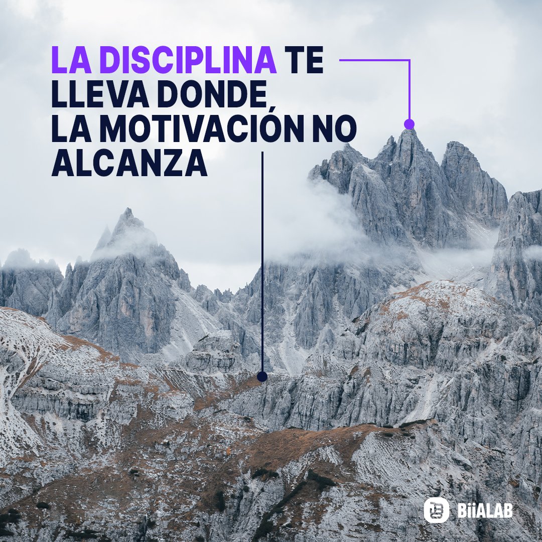 BiiAlab's tweet photo. La disciplina, es el poderoso componente que te ayudará a alcanzar tus objetivos. 
Pero, ¿cómo lograr ser disciplinado?
📍 Enfócate en la meta
📍Refuerza el valor de la meta
📍Crea un plan de acción claro y cúmplelo
📍Evalúa tu progreso

#aprendeconbiia #disciplina #motivacion https://t.co/ohcqETDTx9