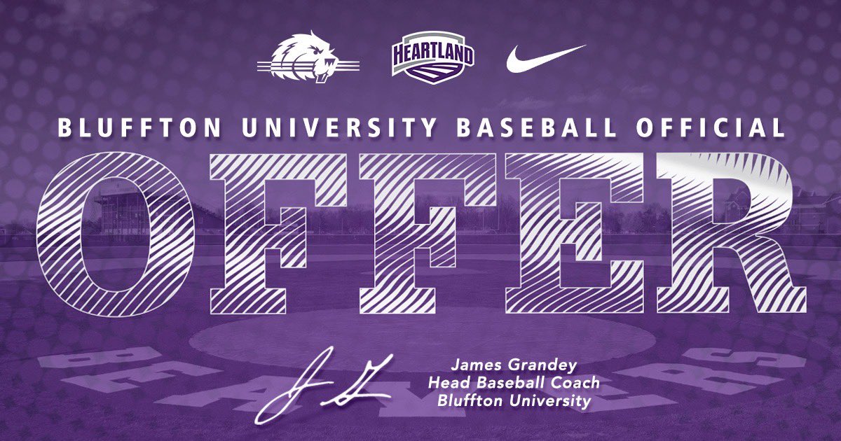I am extremely blessed and happy to announce that I have received an offer from <a href="/BlufftonUBsball/">Bluffton University Baseball</a>. Thank you to <a href="/GrandeyJames44/">James Grandey</a> and <a href="/brantcurnutte14/">Brantley Curnutte</a> for this amazing opportunity to compete at the next level! 
<a href="/McNBase/">Archbishop McNicholas Baseball</a> <a href="/2023_cbc/">CBC Marucci Blackhawks 2023</a>