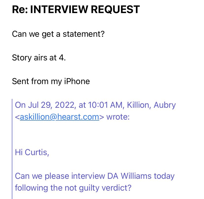 We have asked to do a interview multiple times with <a href="/orleansparishda/">New Orleans District Attorney Jason Williams</a>. <a href="/wdsu/">wdsu</a>