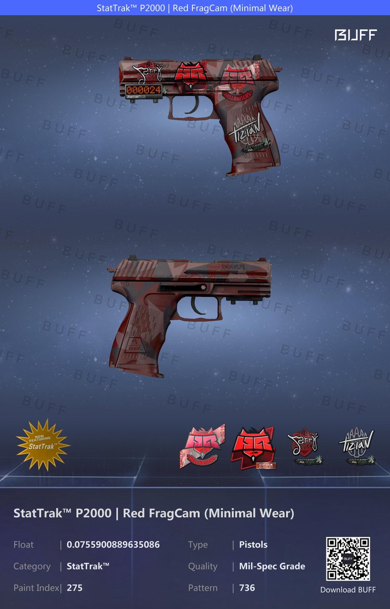 Giveaway time 🎉🎉🎉

P2000 Red fragcam with hellraiser kato15 holo 

To enter: Tag 1 friend (if you have one), Rt, follow and Like :)

I will pick the winner once we hit 100 follower

GL!