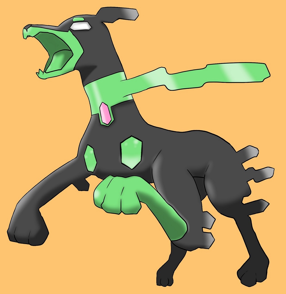 تويتر らん イラスト على تويتر 模写 1576日目 ジガルデ 10 フォルム T Co Gq3nkpx0sz