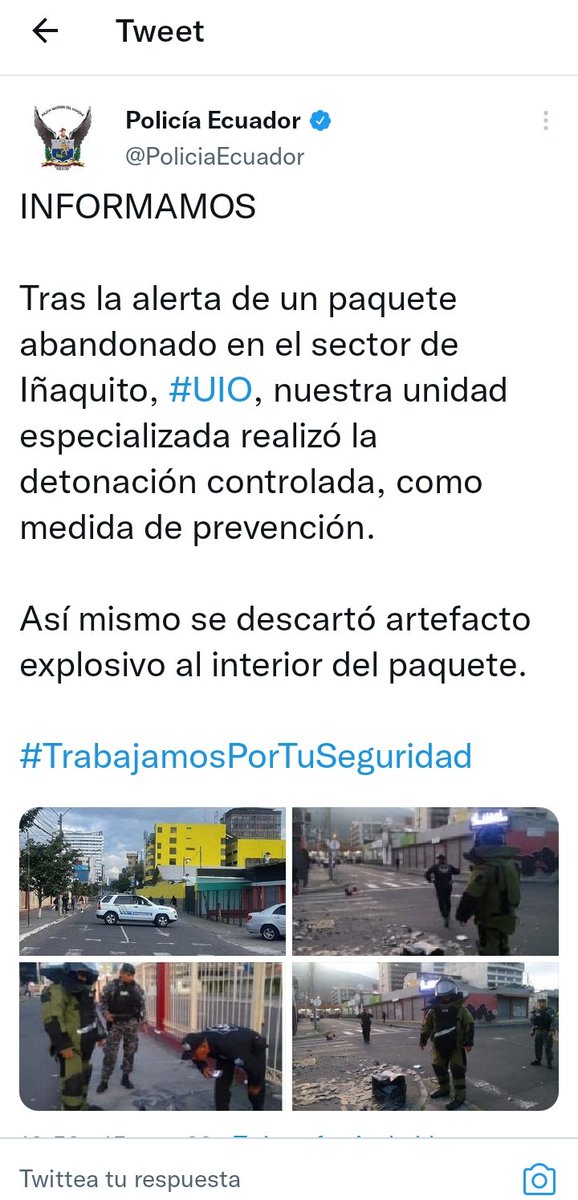 elferchodavid's tweet photo. Es increíble
Cuando perdimos esa Paz ?
Cuando perdimos el poder cambiar tranquilos ?
Cuando perdimos el poder transitar libremente por las calles aunque con delincuentes se pasaba
Ahora ya no se puede por Sicarios, explosivos , asaltos, muertes
#ecuadorllorasangre
#helpEcuador https://t.co/Tt4kLLAX6B