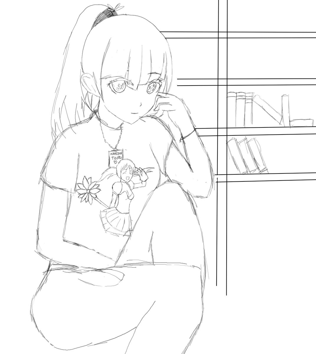ReadingThoth78's tweet photo. Boceto de Hayashida Mari, personaje OC Perteneciente a MrQuestionMark #Toaru #Acertain https://t.co/cjAbRajQqS