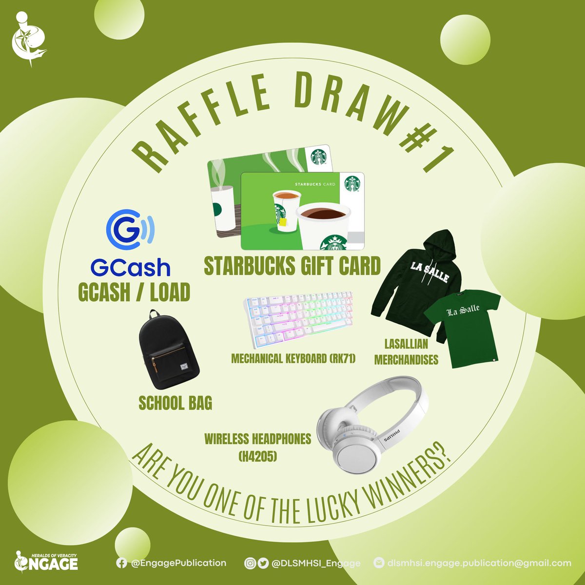 #BeEngaged 📣

🚨NOW HAPPENING: The raffle draw kicks off with the first wave of prizes.

Test your luck if you belong to the first batch of the chosen ones who have the chance to win back to school essentials. 👀

#LSGA2022
#EnvisageISC
#IncitingIntoTheFuture