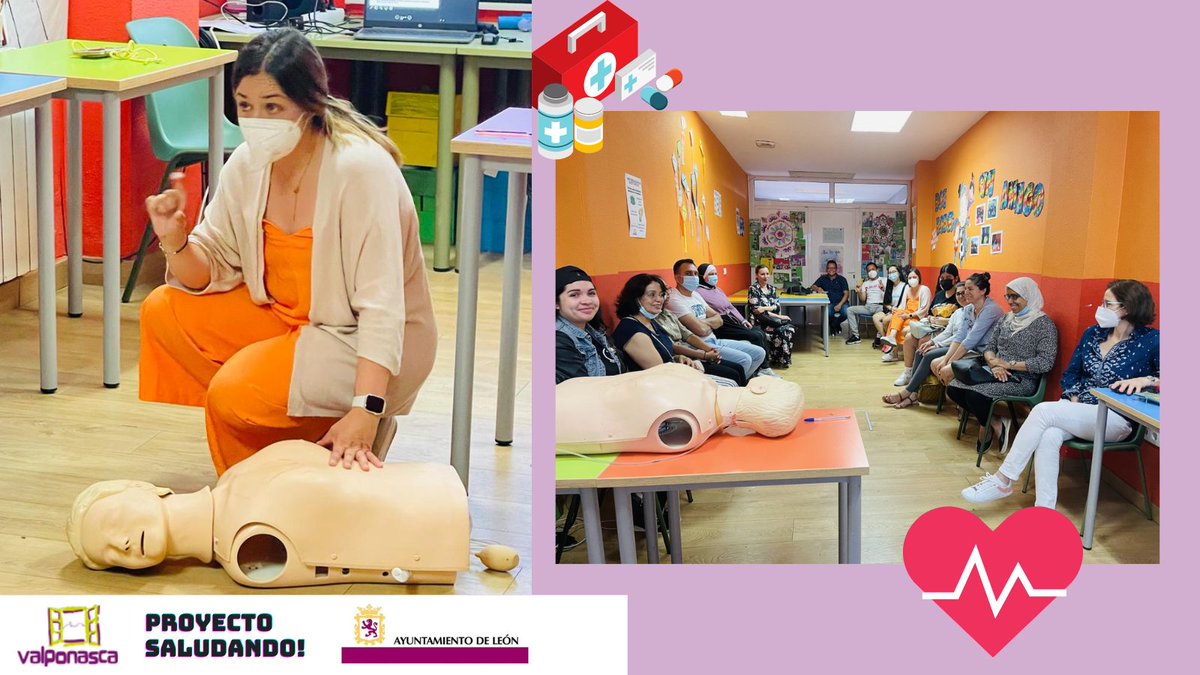 avalponasca's tweet photo. Y seguimos con nuestros talleres del #PROYECTOSALUDANDO esta vez hemos tenido el taller de Primeros Auxilios hemos vuelto a tener Andrea dando un taller increíble.
Gracias al @LeonAyto
#Valponasca
#AbriendoCaminos #ForjandoSueños
#todossomosmornese
#primerosauxilios
#rcp https://t.co/mBoR958dWE