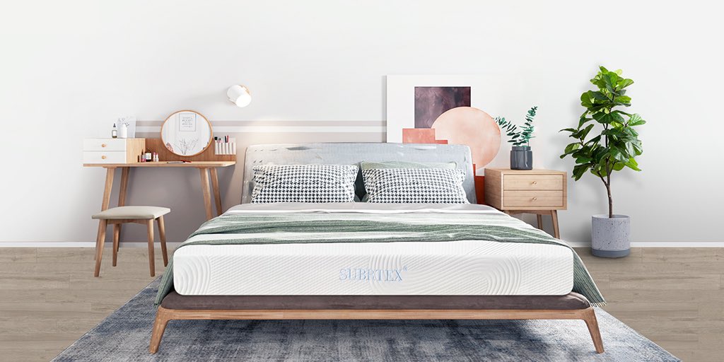 subrtex's tweet photo. How do you recharge yourself after a tiring day?👇

1. Take a warm bath 🛁
2. Listen to light music 🎧
3. Get more sleep on #Subrtex mattress 🛏
.
.
#subrtex #mattress #rechargeyourself #mattressshopping #bedroom https://t.co/1xWypKloVe