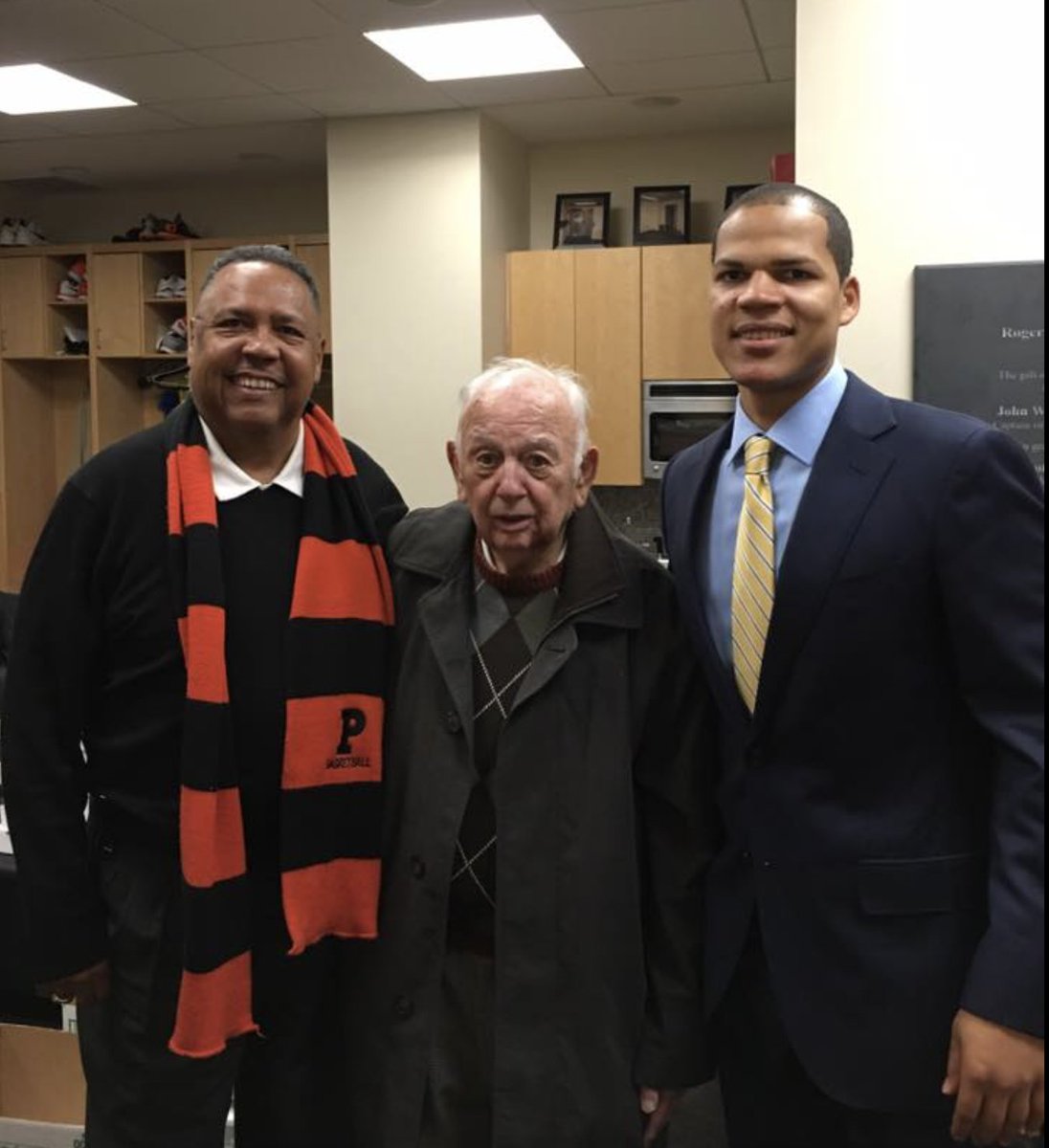 CoachD_Williams's tweet photo. RIP Coach Carril. Master mind of the Princeton offense.  His  influence of the game of basketball is unmatched.  Honored to have been in his company. Thanks for all your insight, kind words &amp; lives that you changed. #RestEasyLegend https://t.co/RWXyxDosPX