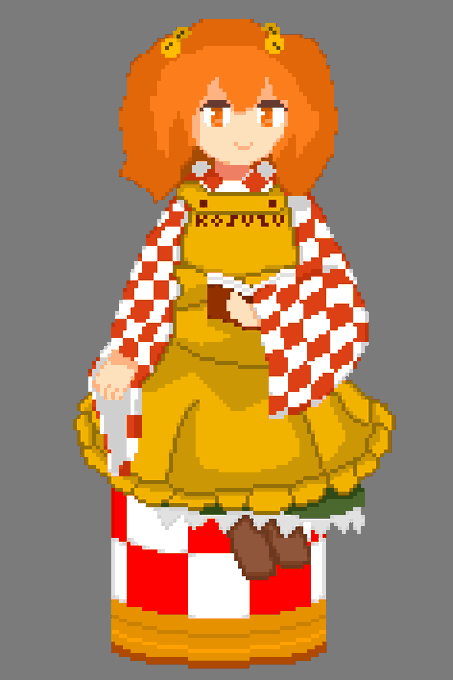 「wide sleeves yellow apron」 illustration images(Latest)