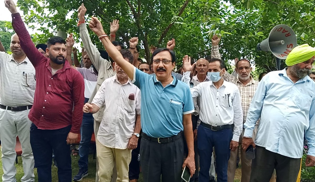 AuthorityJammu's tweet photo. JDA started celebrations of Azadi ka Amrit Mahotsav from 13th Aug. JDA HQ was decorated with 75 Tirangas and illuminated with tricolor lighting. VC JDA released bunch of 75 tricolor balloons and addressed employees during Cultural Program which concluded with National Anthem. https://t.co/hFpI0kG8U0