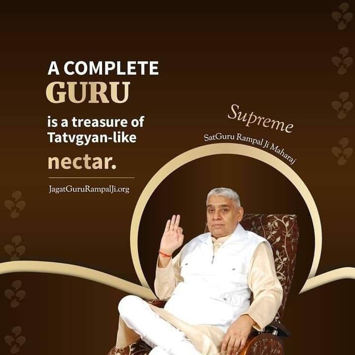 Subhash52137292's tweet photo. #GodMorningTuesday 
A complete Guru is a treasure of tatvgyan - like  nectar.

~ Saint Rampal Ji Maharaj https://t.co/y62eaWMjXy